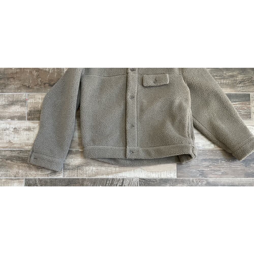 $2,695 NWT Burberry Solid Brown Front Button Heavy Chore Jacket Size 2XL - Picture 4 of 10